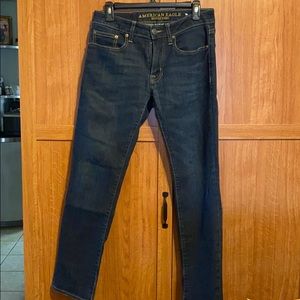 American Eagle Slim Straight Jeans Dark Blue 28x30